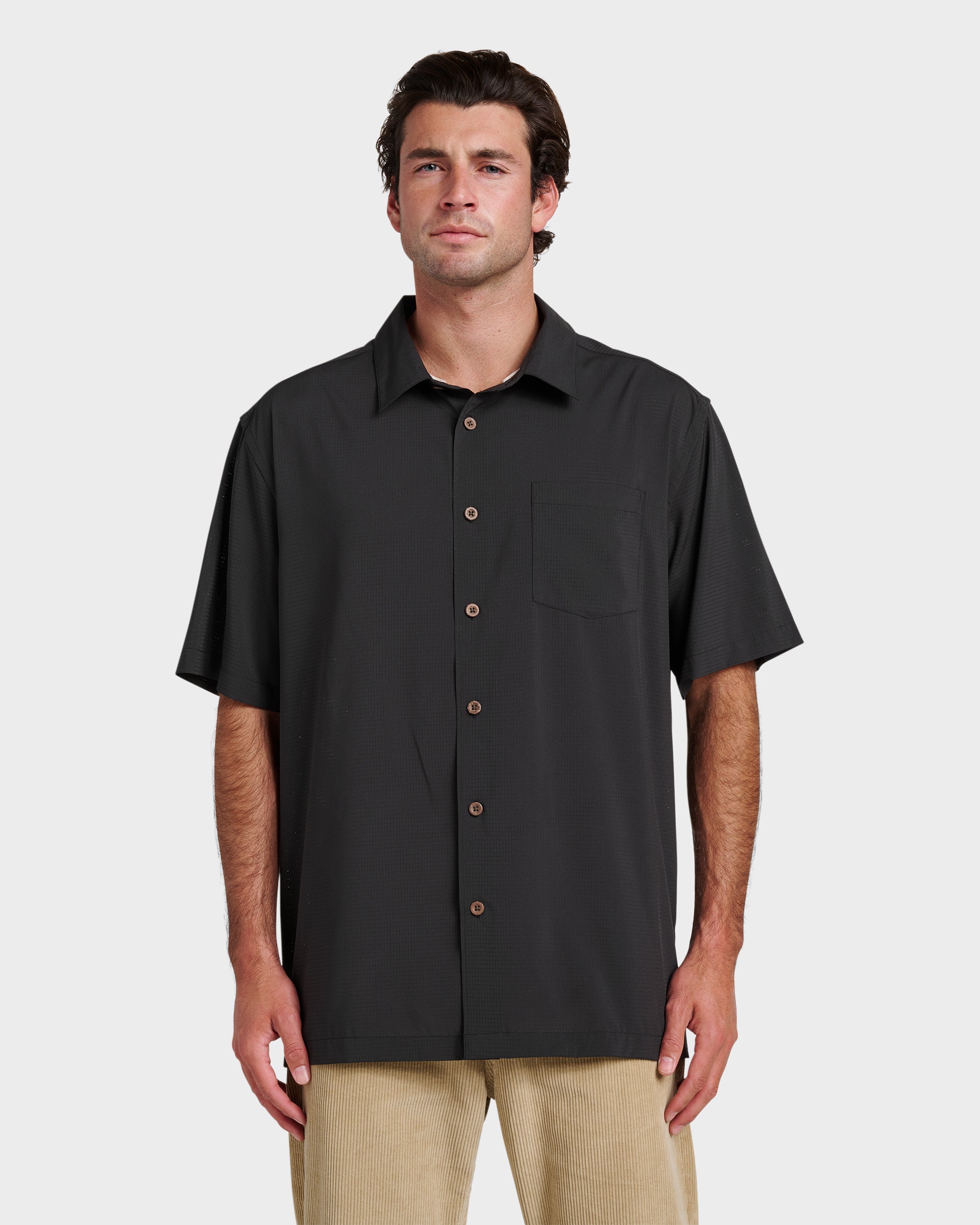 Chaser Short Sleeve Woven Shirt - Phantom