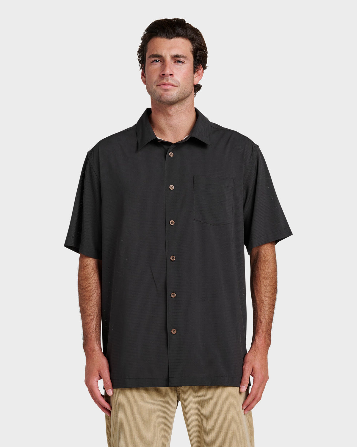 Chaser Short Sleeve Woven Shirt - Phantom