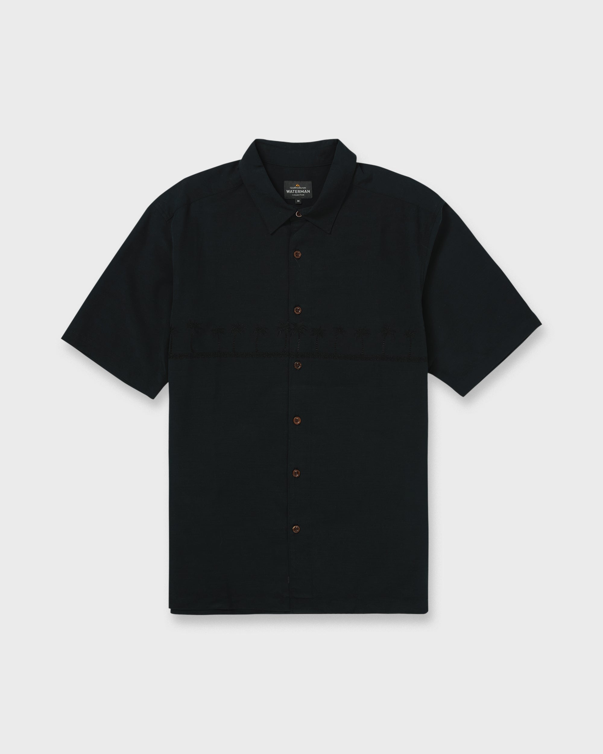 Waterman Tahiti Palms Premium Anti-Wrinkle Shirt - Black