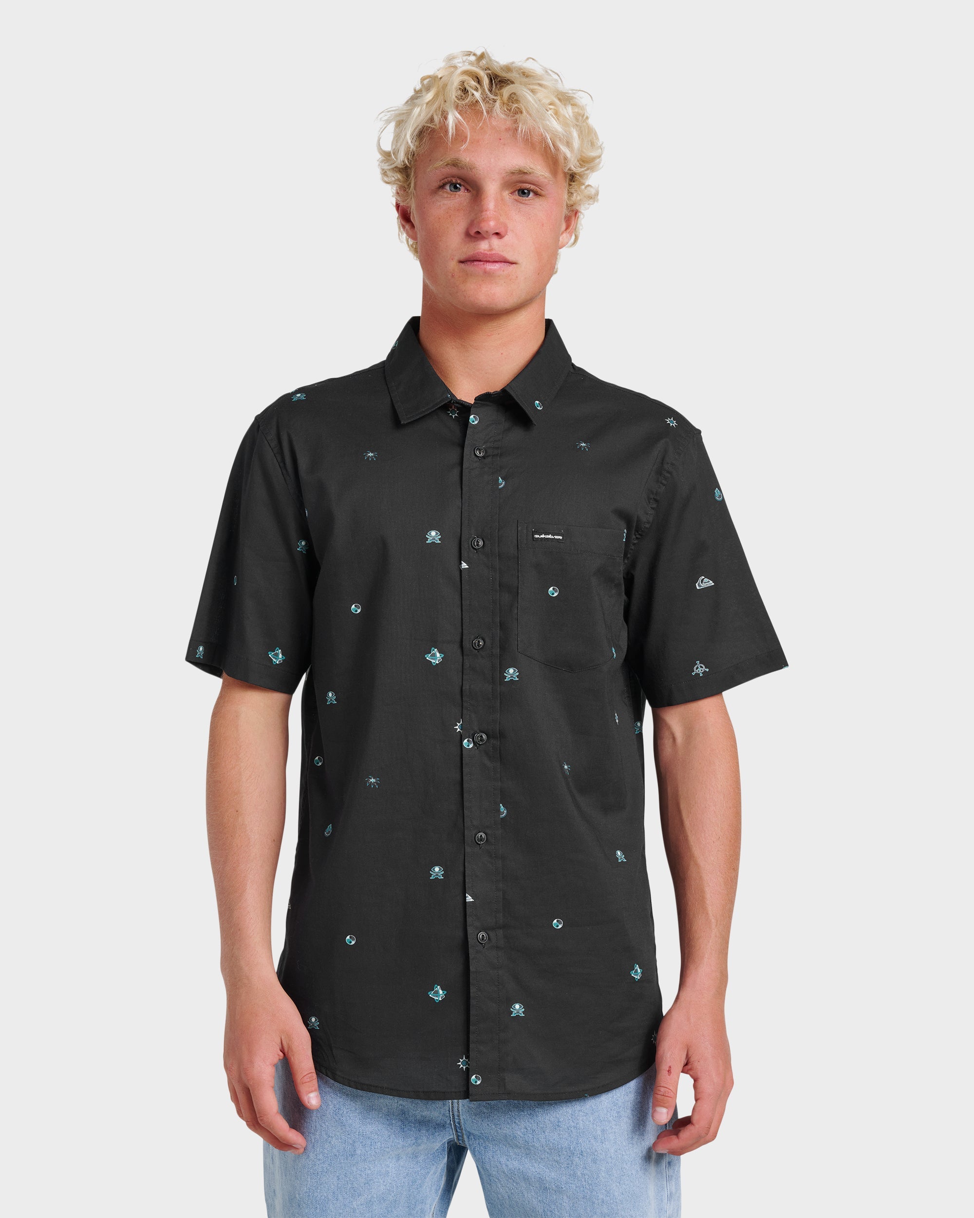 Mini Dimensions Classic Short Sleeve Shirt - Black
