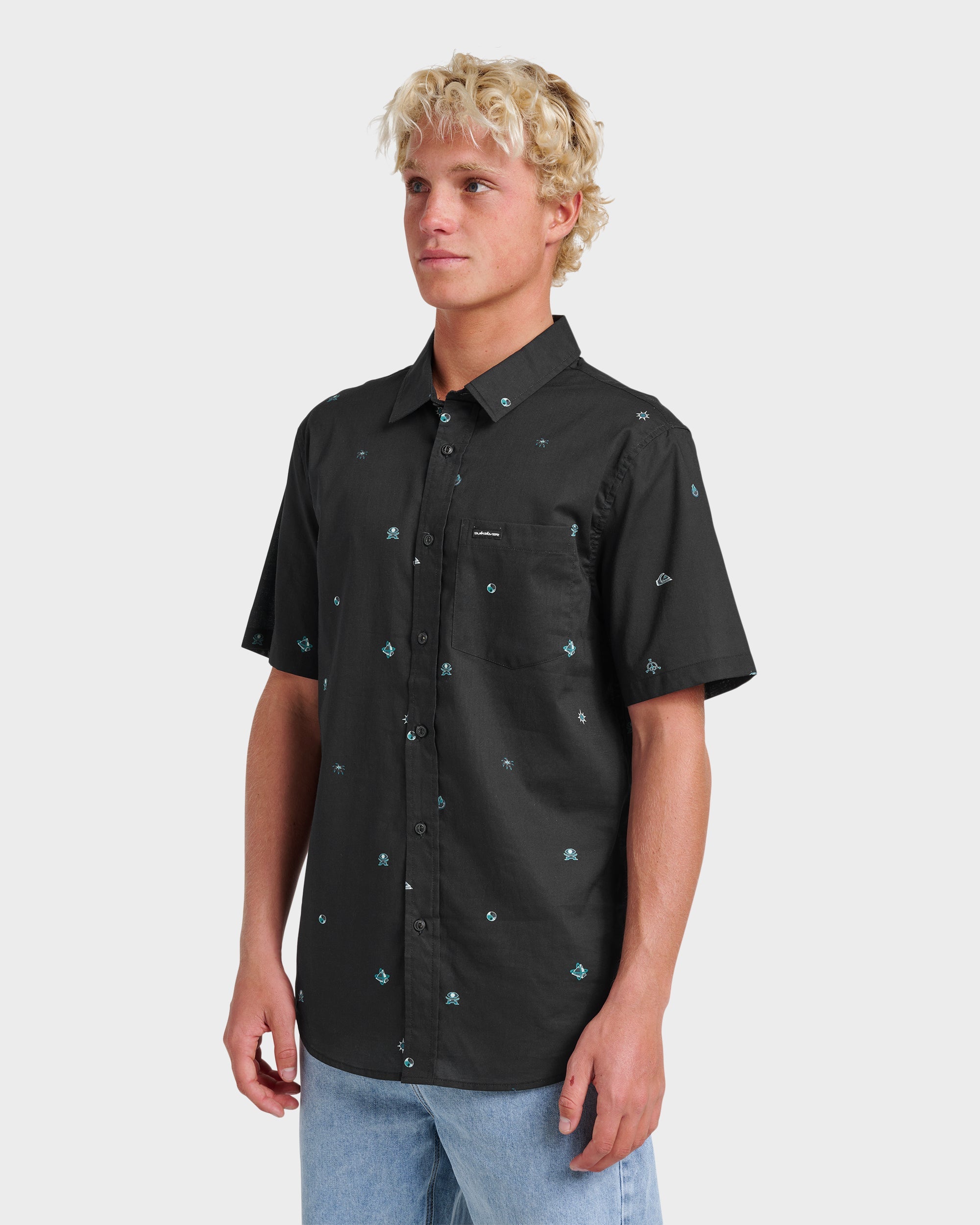 Mini Dimensions Classic Short Sleeve Shirt - Black