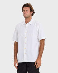 Waterman Tahiti Palms Premium Anti-Wrinkle Shirt - White