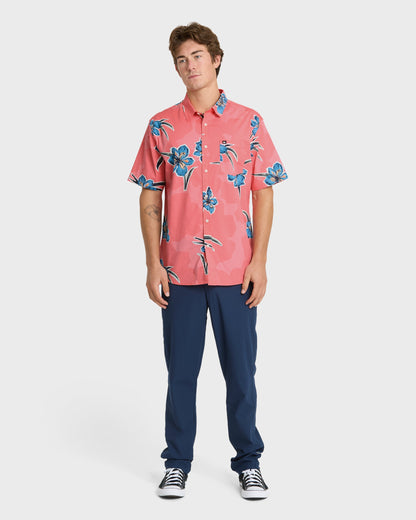 Apero Organic Classics Short Sleeve Shirt - Strawberry Print