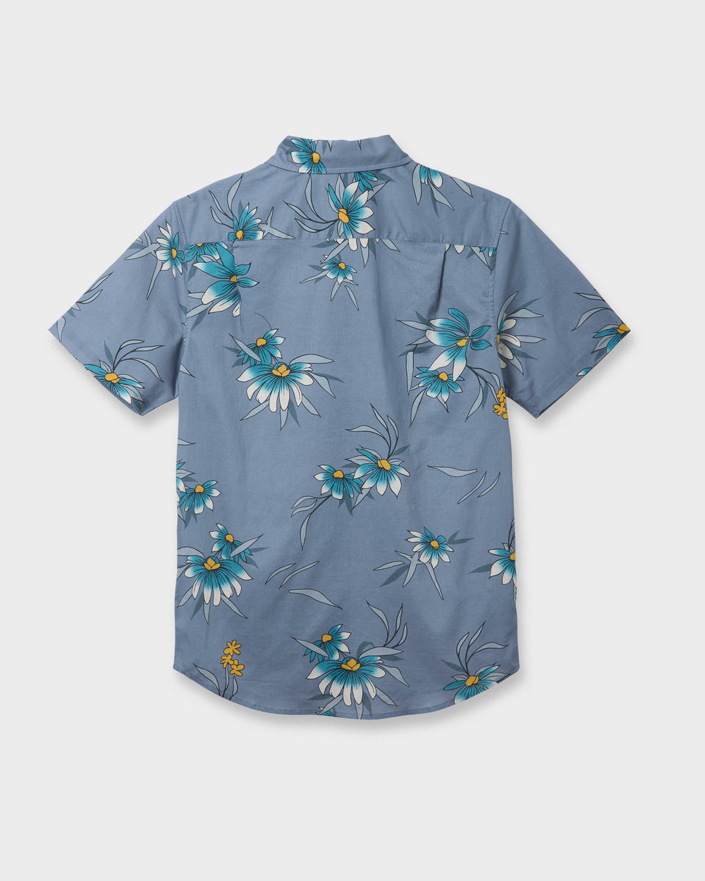 Costal Flora Classic Short Sleeve Shirt - Coronet Blue