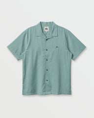 Flecky Island Short Sleeve Shirt - Jade Grey