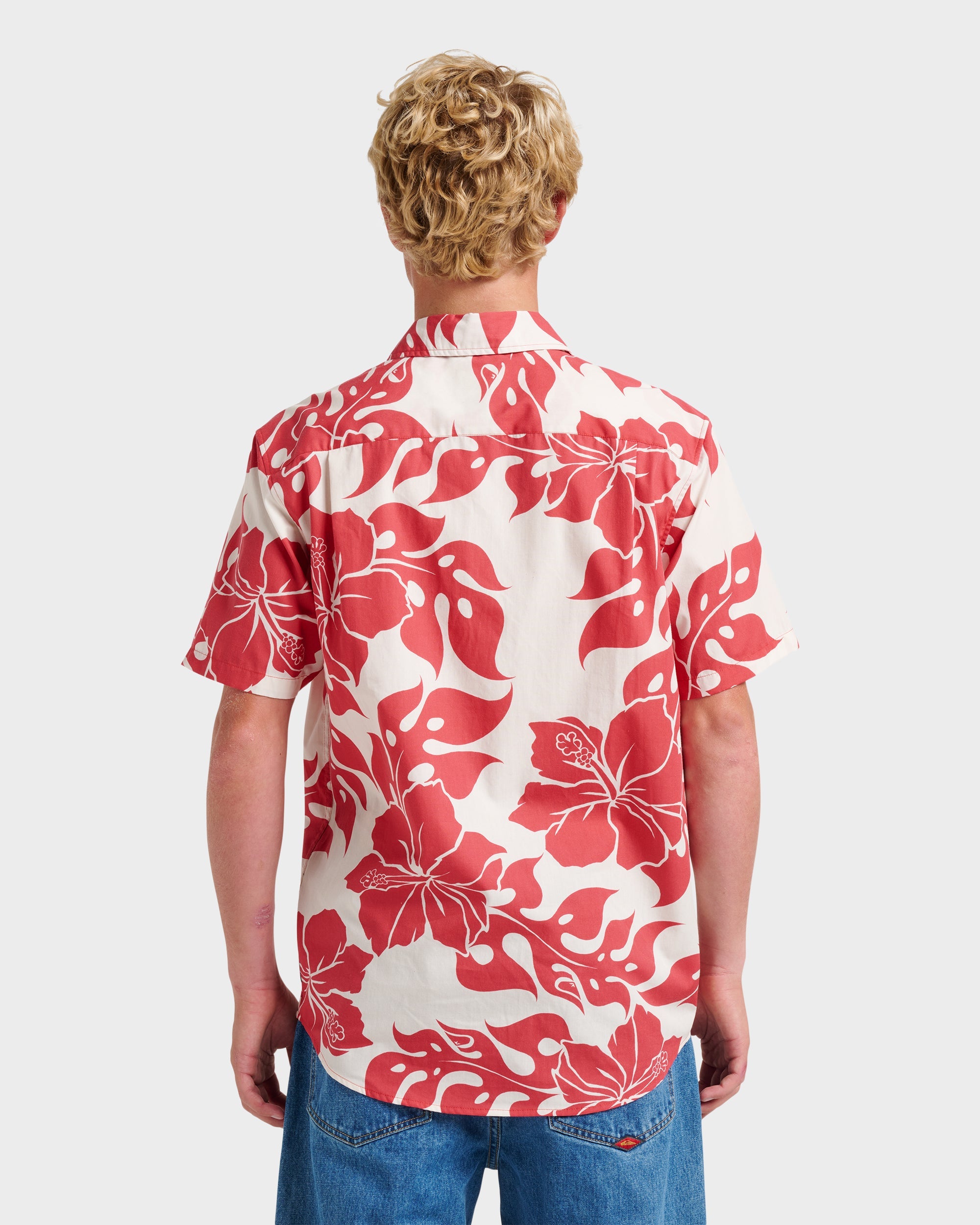 Oceanview Classic Short Sleeve Shirt - Mineral Red