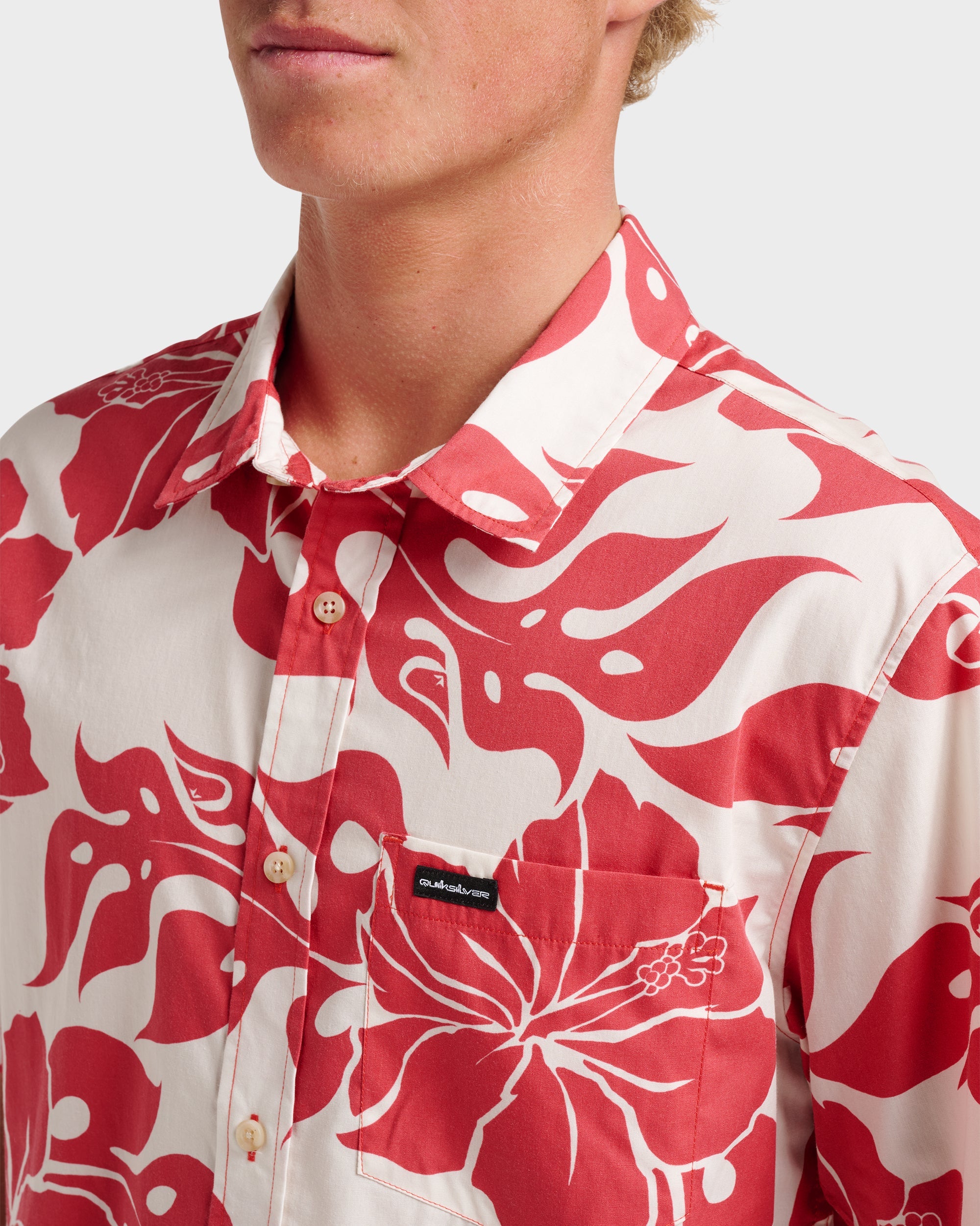 Oceanview Classic Short Sleeve Shirt - Mineral Red