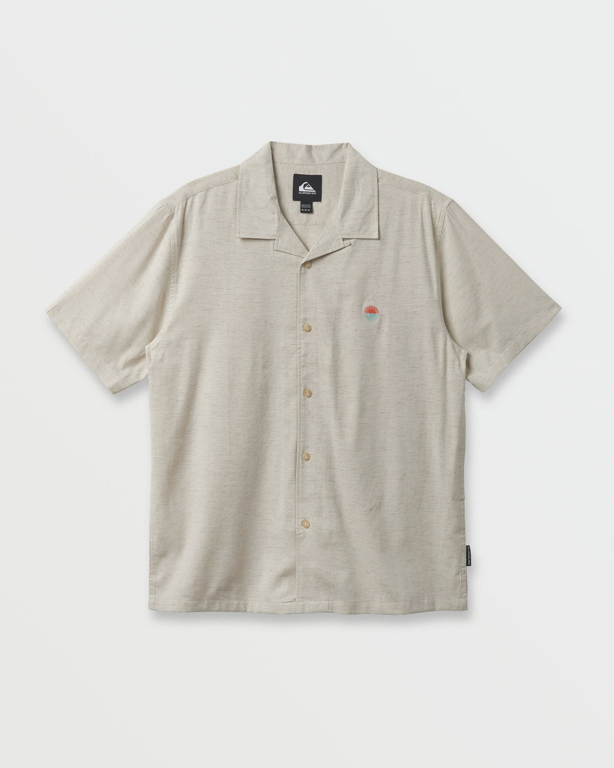 Flecky Island Short Sleeve Shirt - Silver Birch