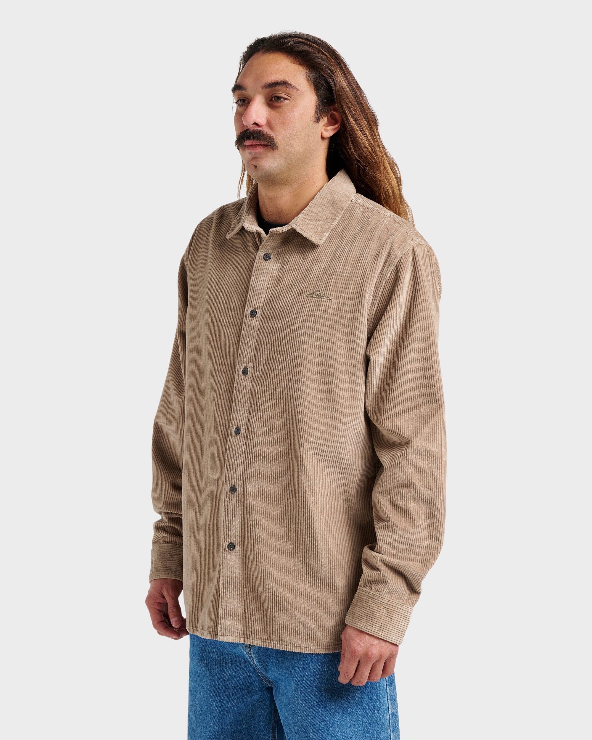 Cord Long Sleeve Shirt - Fallen Rock