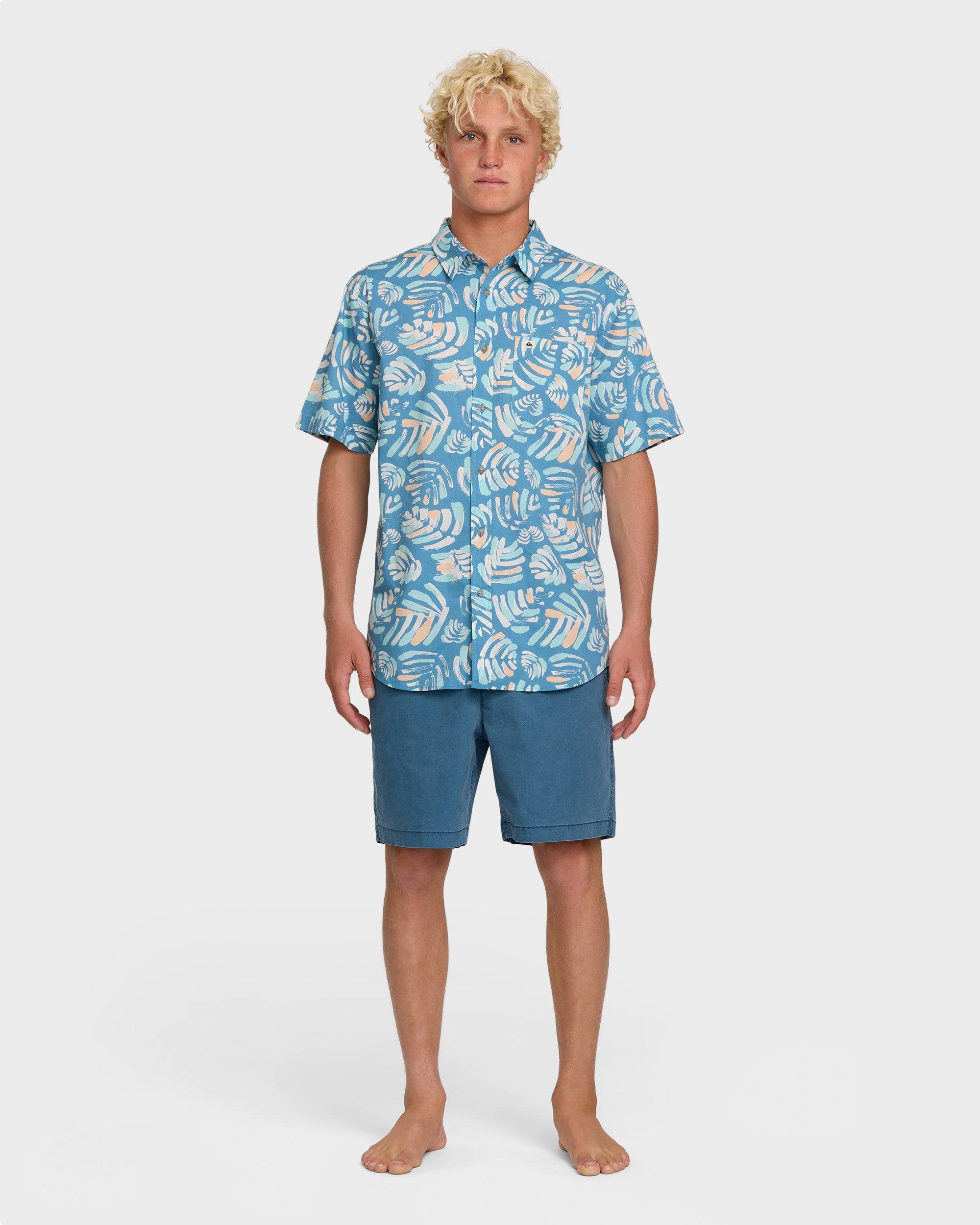 Shades Classic Stretch Short Sleeve Shirt - Niagara
