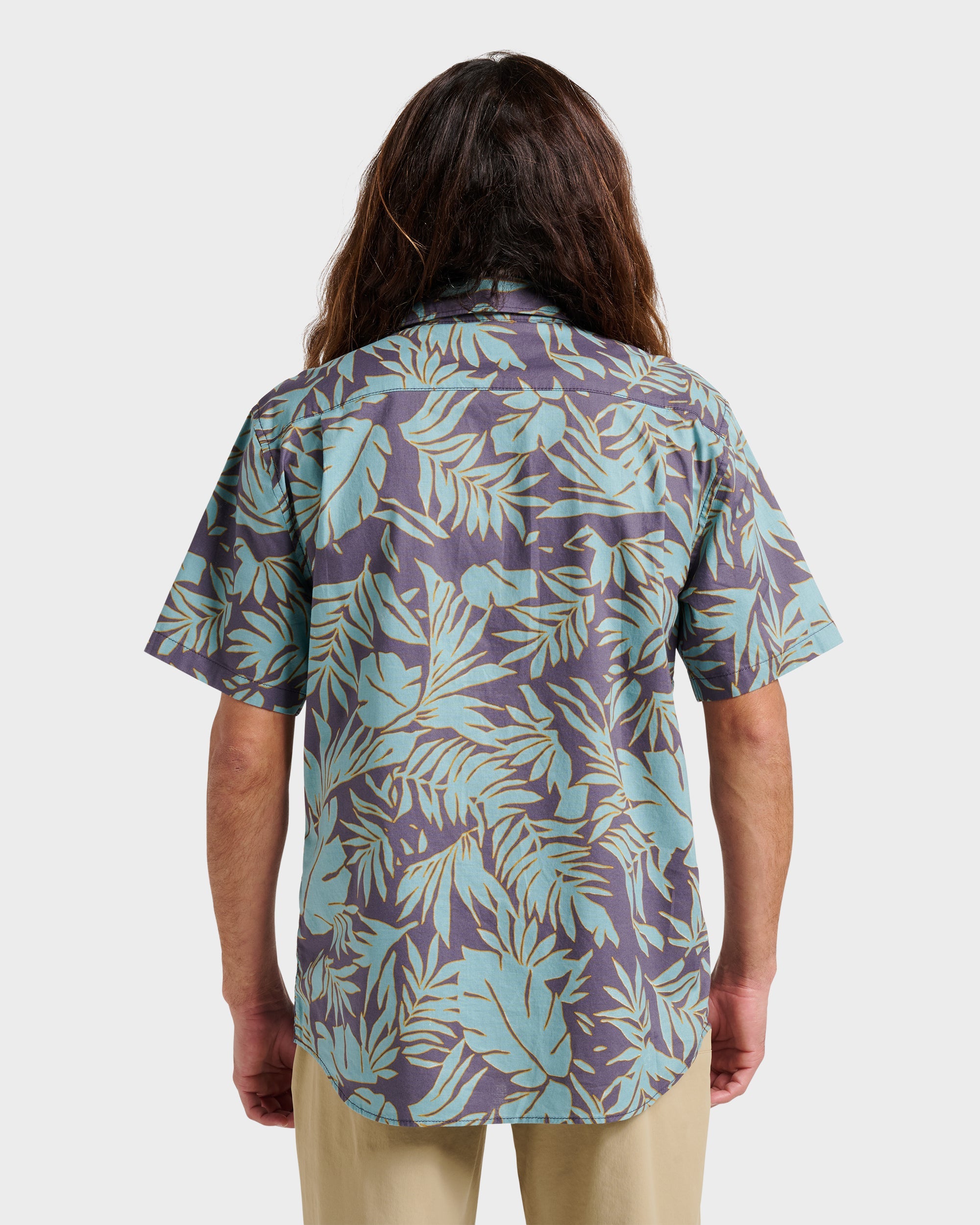 Palm Trip Classic Short Sleeve Shirt - Graystone