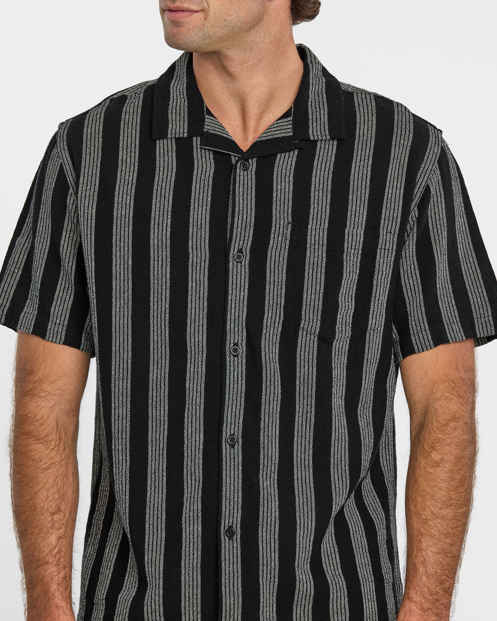 Nightfall Island Short Sleeve Shirt - Black
