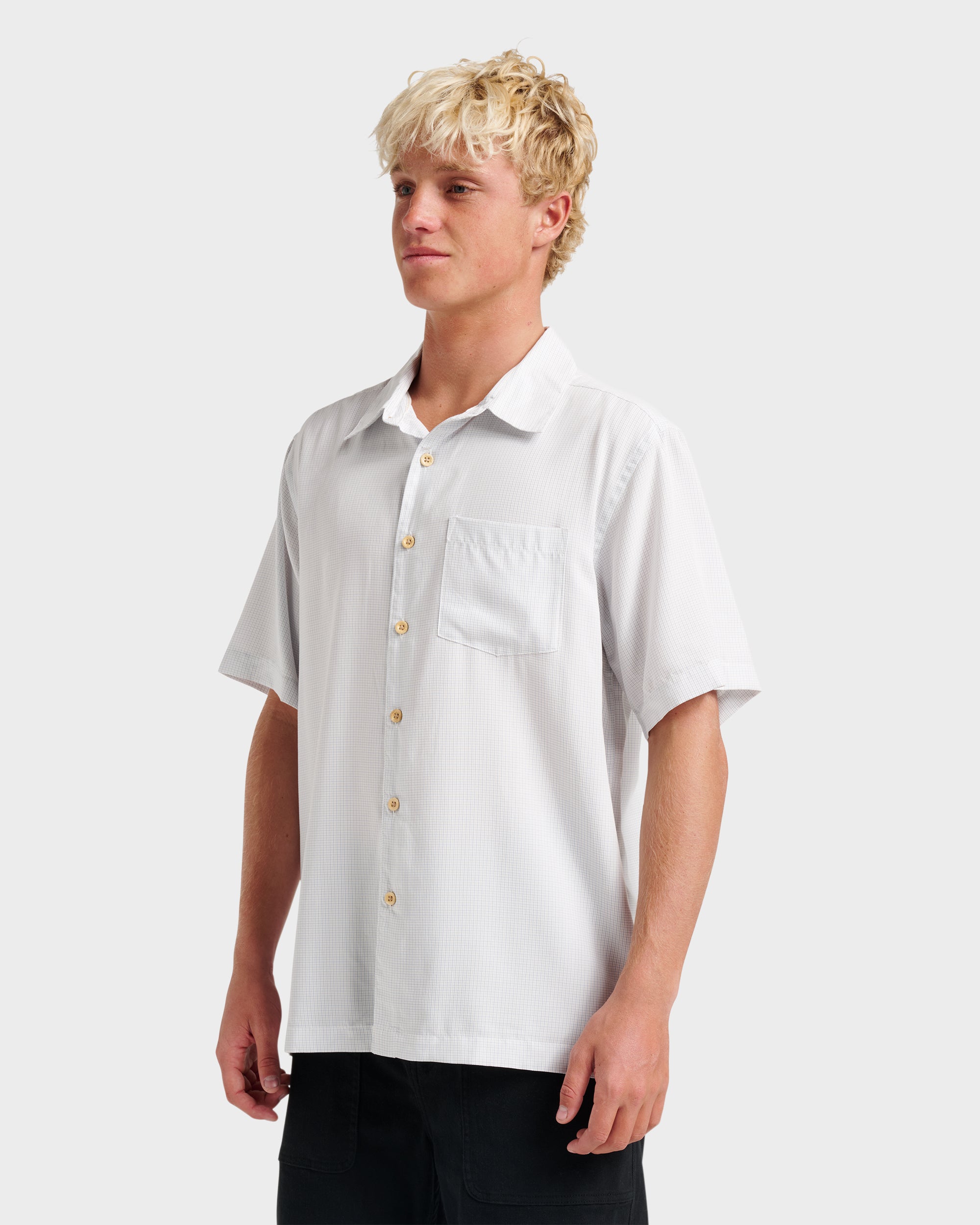 Waterman Check Out Shirt - White