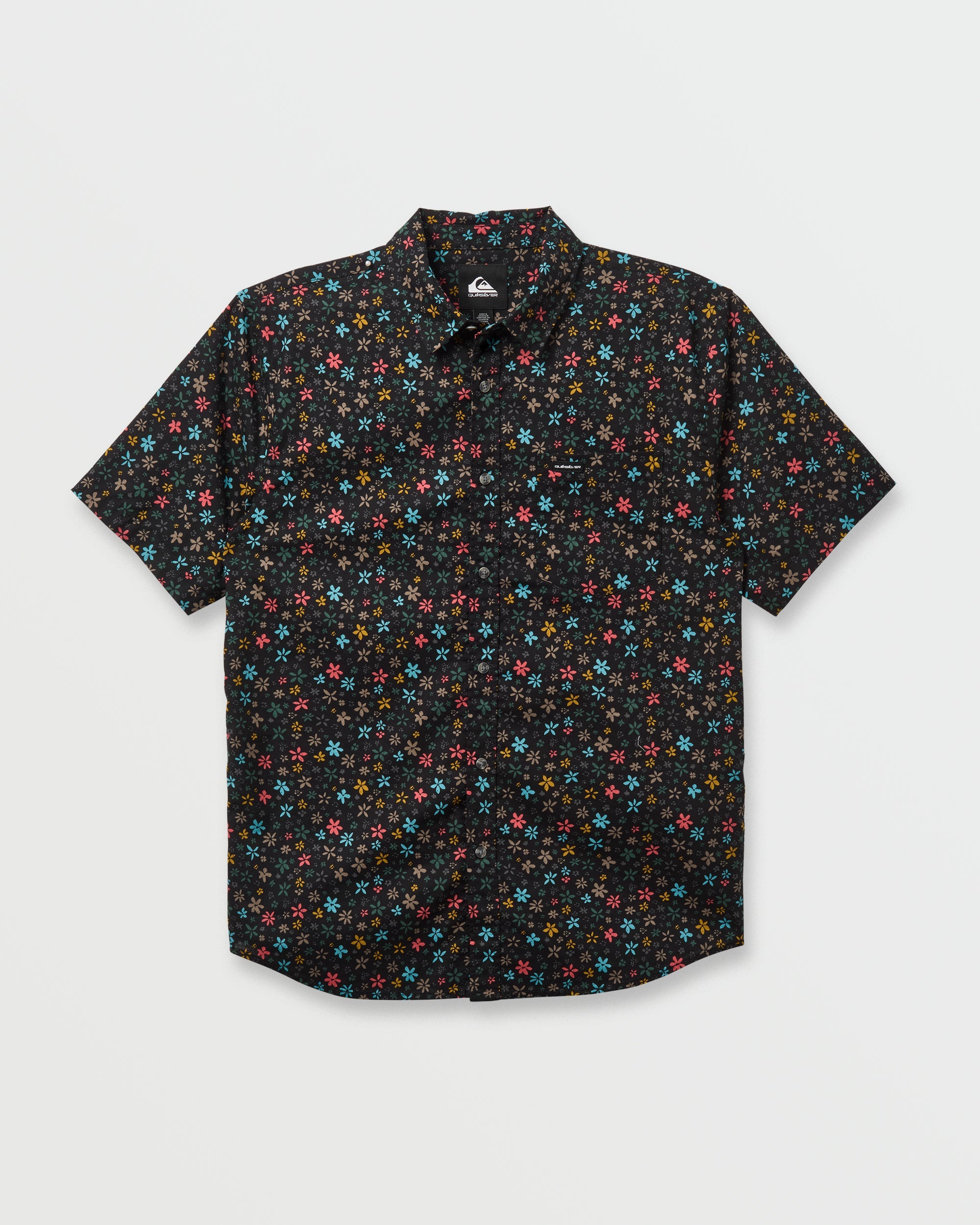 Ditsy Mini Classic Short Sleeve Shirt - Eclipse