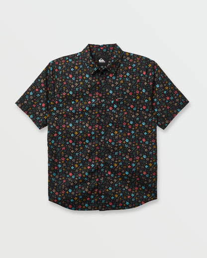 Ditsy Mini Classic Short Sleeve Shirt - Eclipse