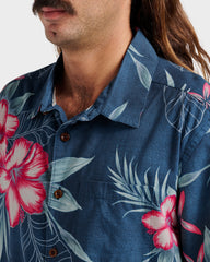 Waterman Playita Floral Shirt - Sargasso Sea