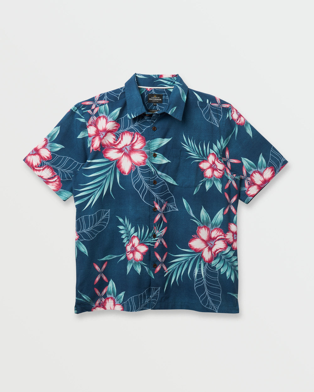 Waterman Playita Floral Shirt - Sargasso Sea