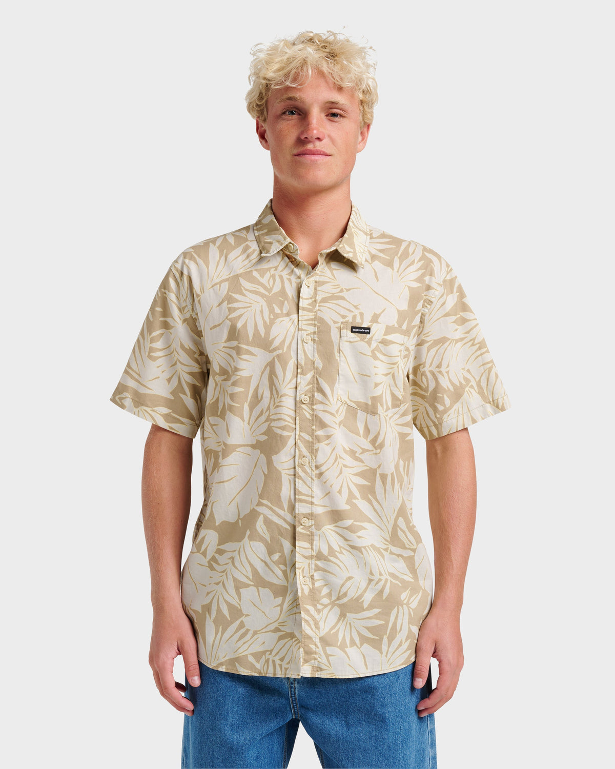 Palm Trip Classic Short Sleeve Shirt - Twill