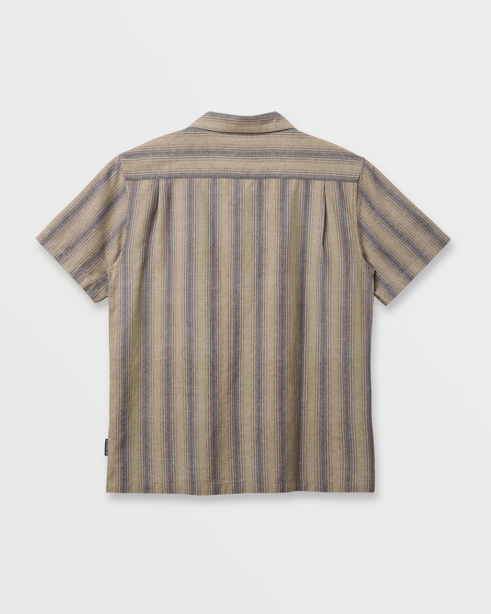 Oxford Stripe Casual Short Sleeve Shirt - Fallen Rock