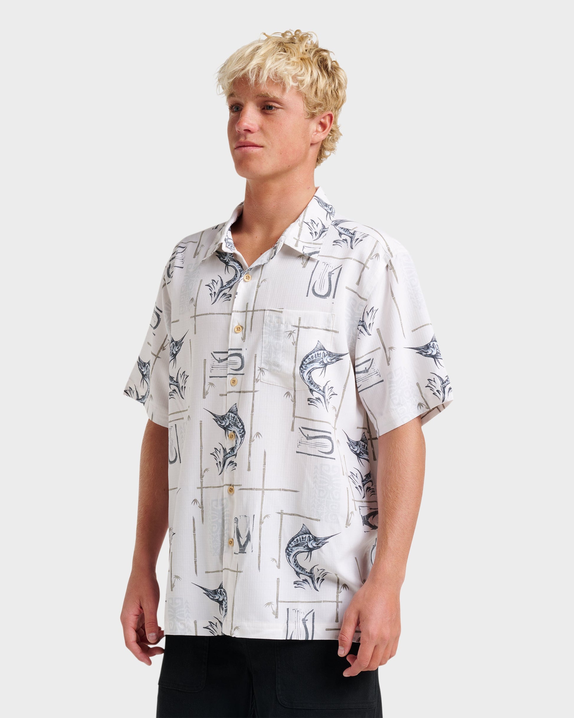 Waterman Big Day Short Sleeve Shirt - White