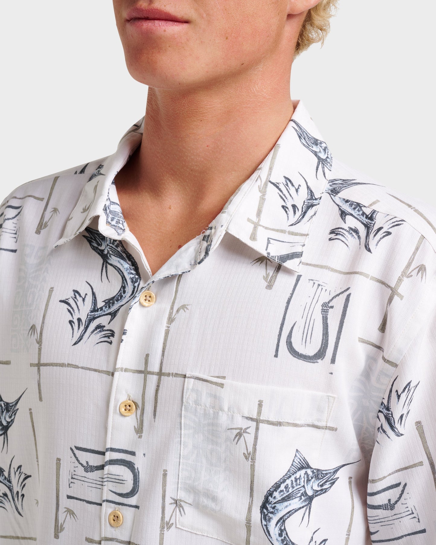 Waterman Big Day Short Sleeve Shirt - White
