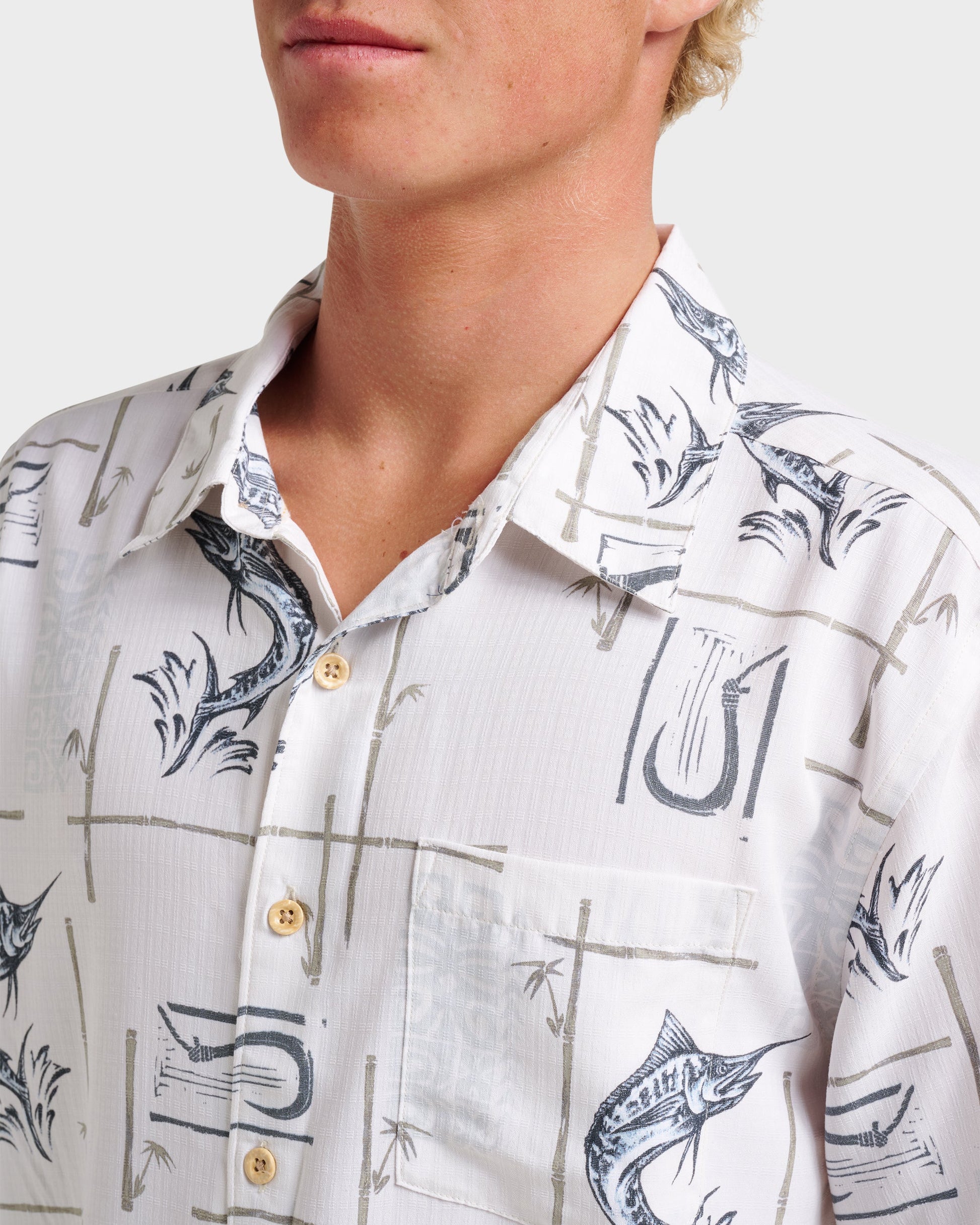 Waterman Big Day Short Sleeve Shirt - White