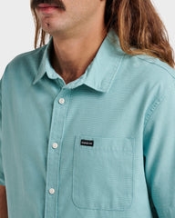 Shoreline Classic Short Sleeve Shirt - Dusty Turquoise