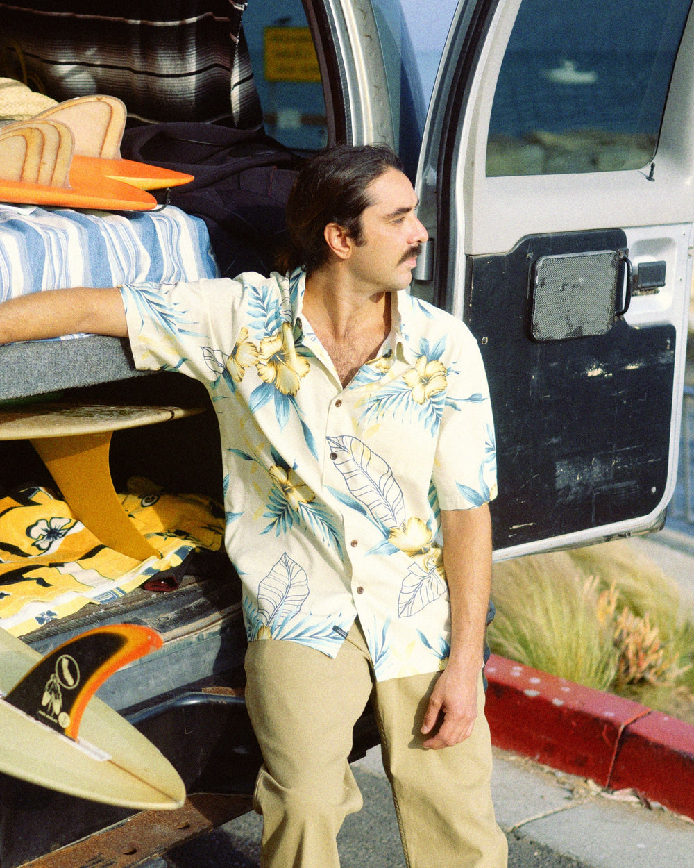 Waterman Playita Floral Shirt - Hay