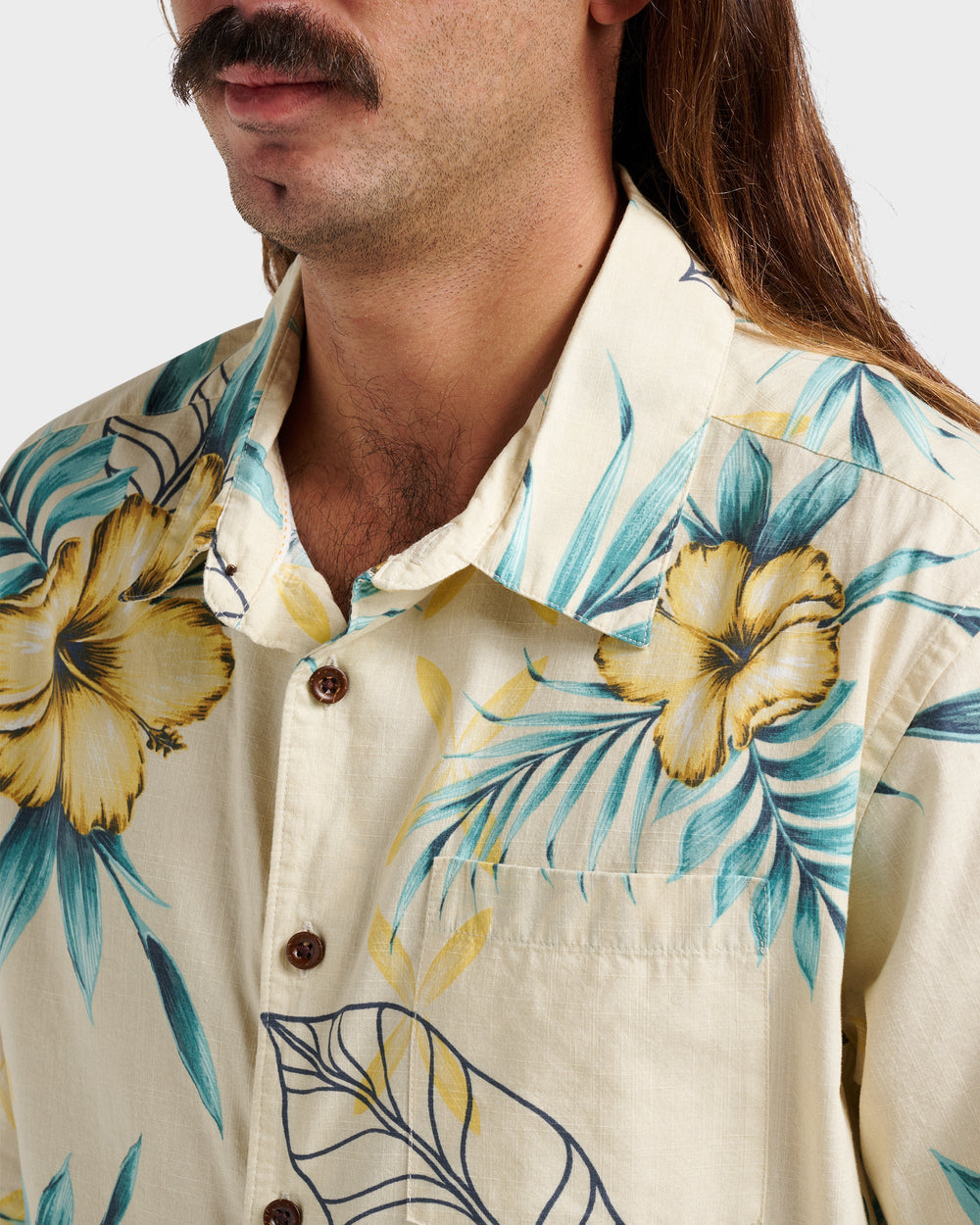 Waterman Playita Floral Shirt - Hay