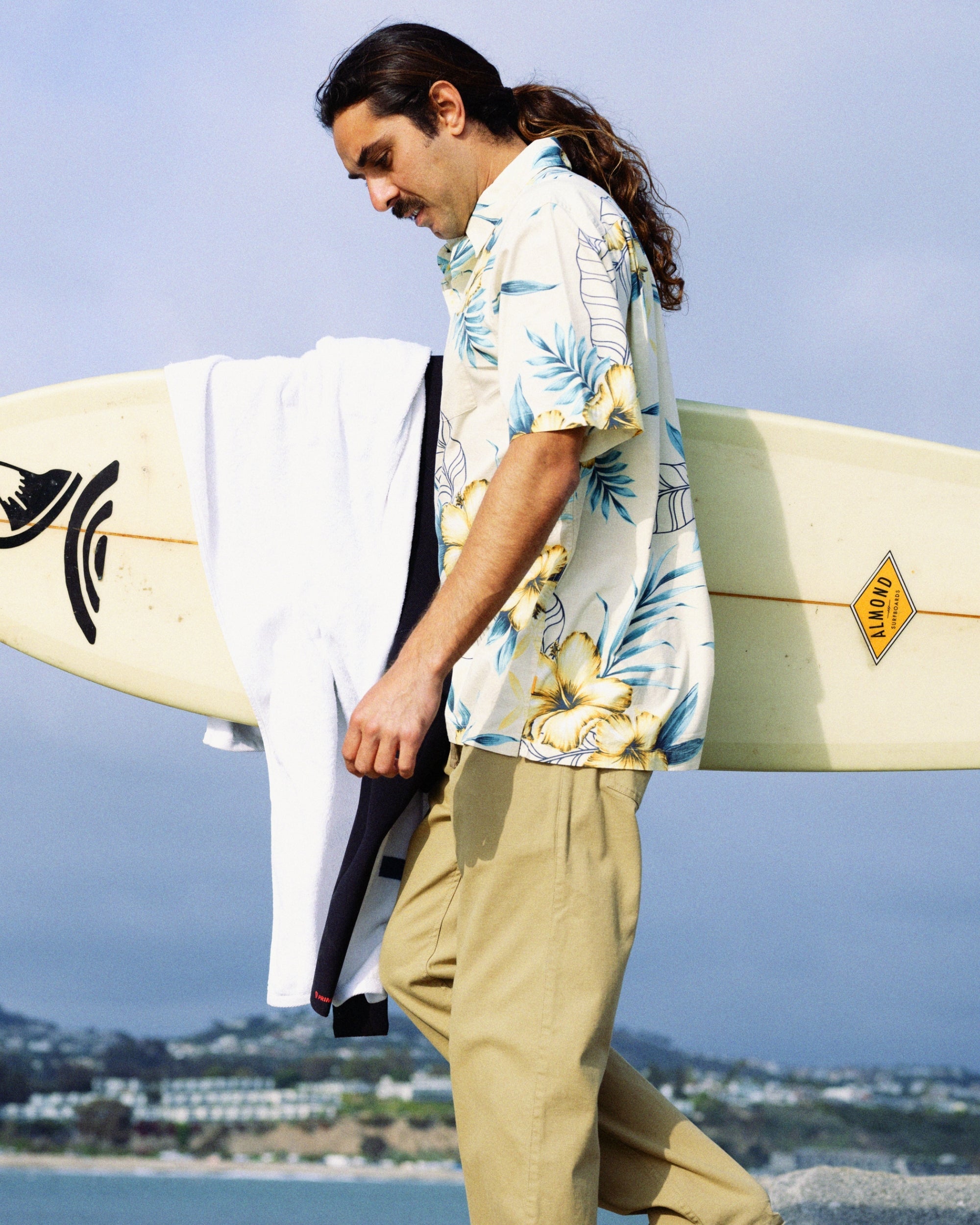 Waterman Playita Floral Shirt - Hay