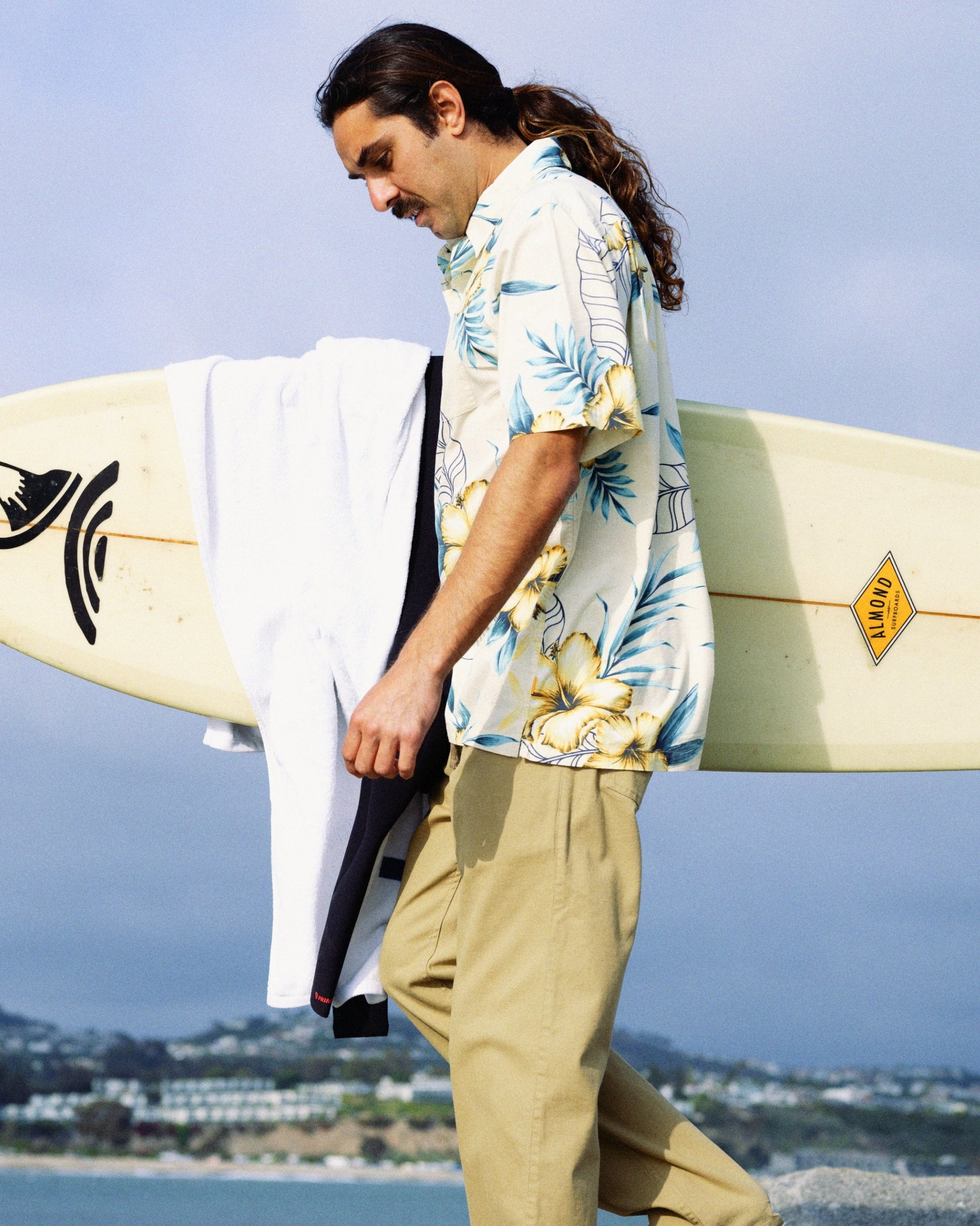 Waterman Playita Floral Shirt - Hay