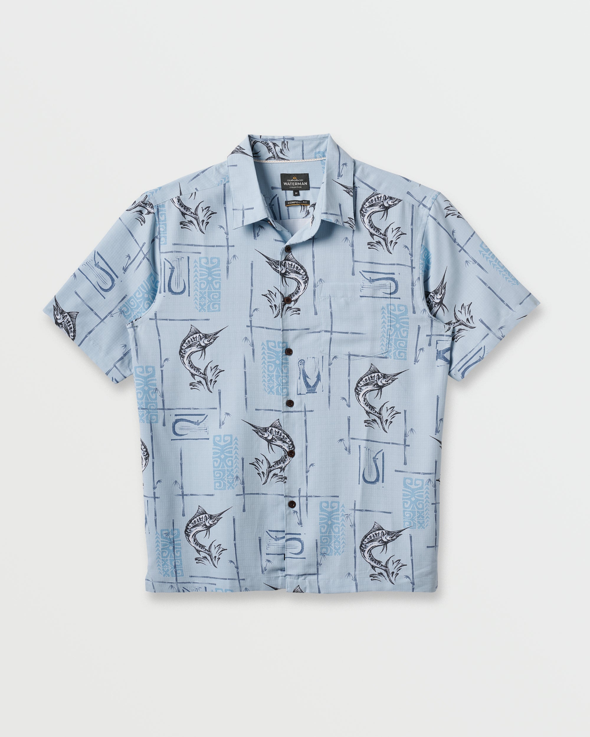 Waterman Big Day Short Sleeve Shirt - Ashley Blue