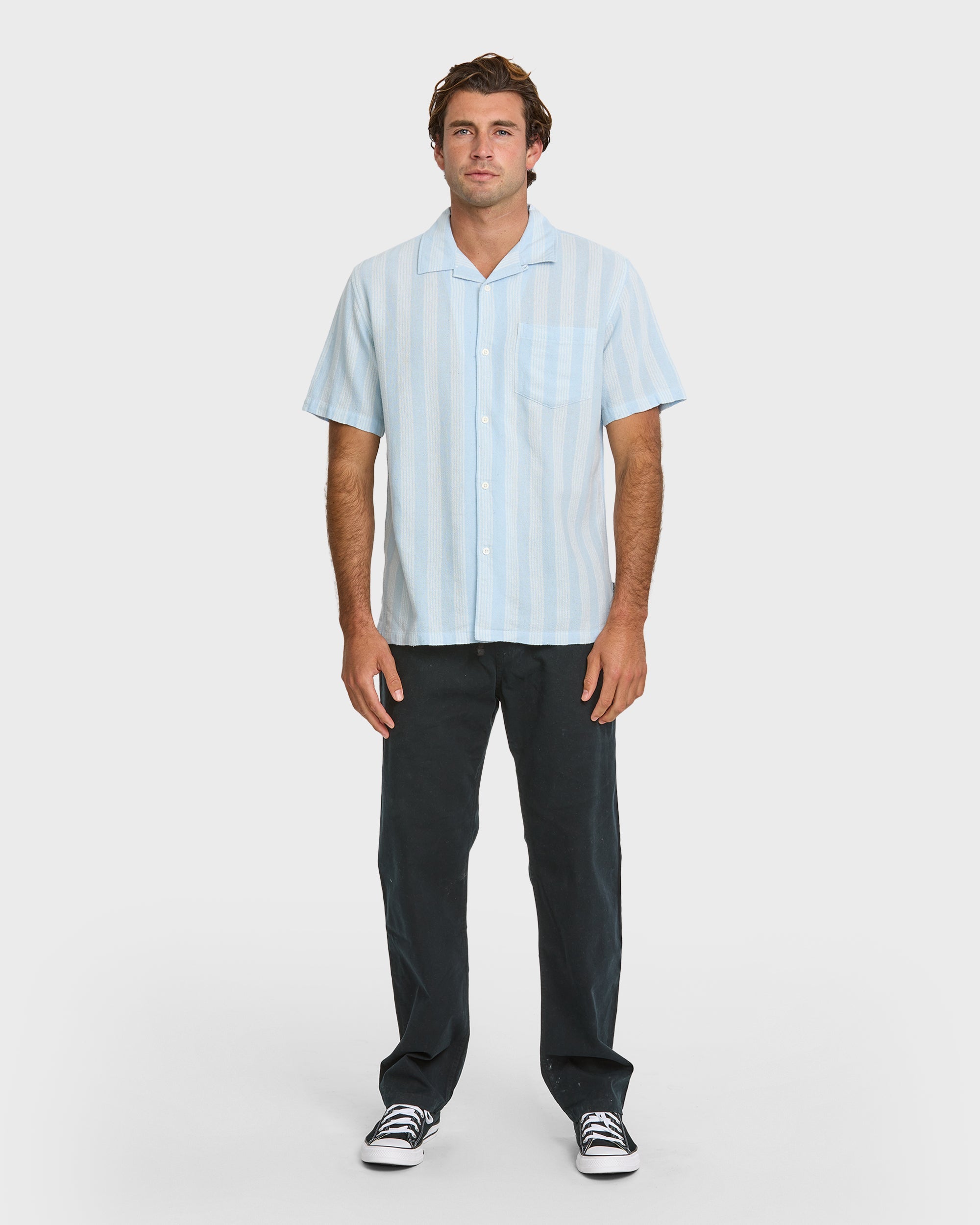 Nightfall Island Short Sleeve Shirt - Skyway
