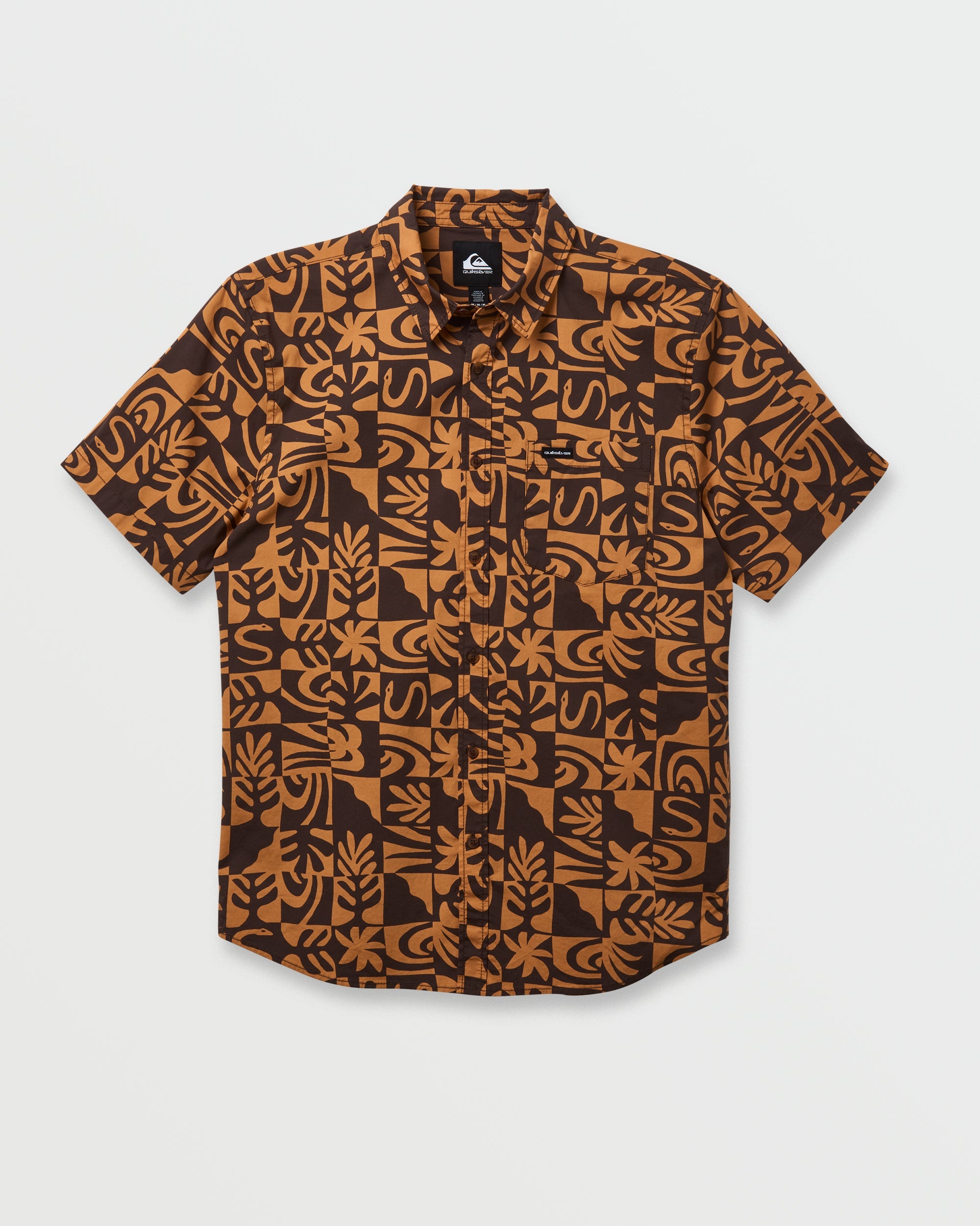 Terra Classic Stretch Short Sleeve Shirt - Chocolate