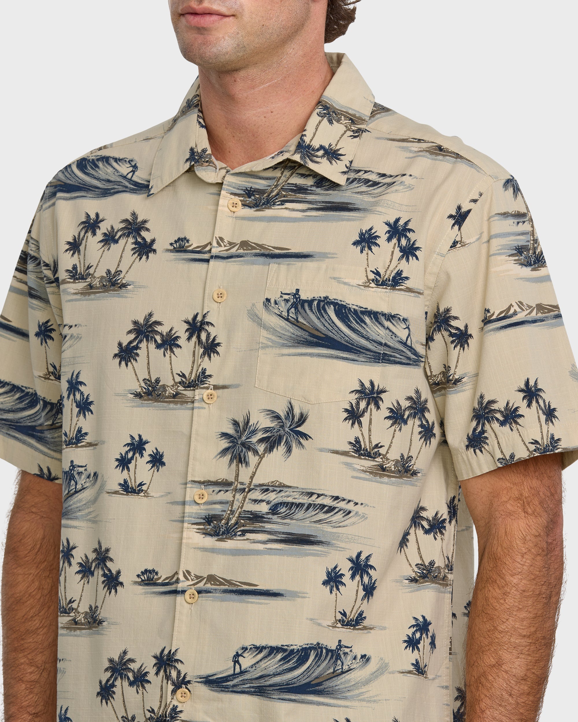 Waterman Day Dreamin' Shirt - Pelican