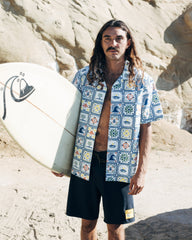 Quiksilver x Pacifico Baja Casual Short Sleeve Shirt - Off White