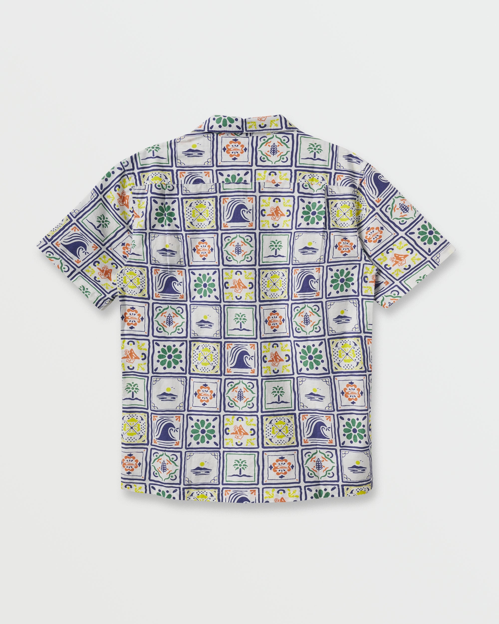 Quiksilver x Pacifico Baja Casual Short Sleeve Shirt - Off White