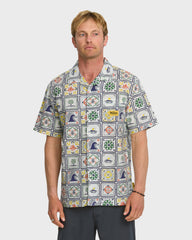 Quiksilver x Pacifico Baja Casual Short Sleeve Shirt - Off White