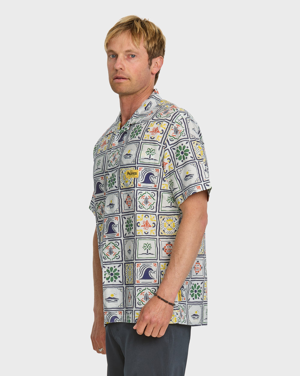 Quiksilver x Pacifico Baja Casual Short Sleeve Shirt - Off White