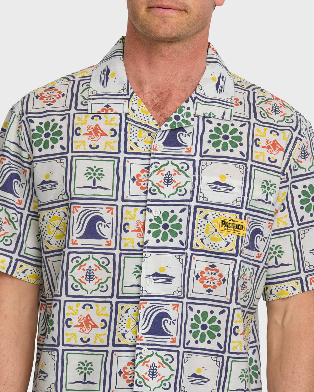 Quiksilver x Pacifico Baja Casual Short Sleeve Shirt - Off White