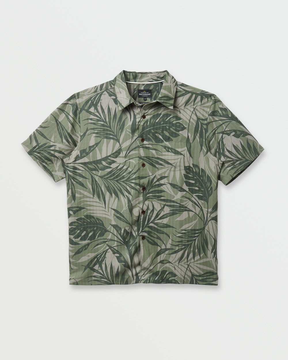 Waterman Botanical Short Sleeve Shirt - Dark Green