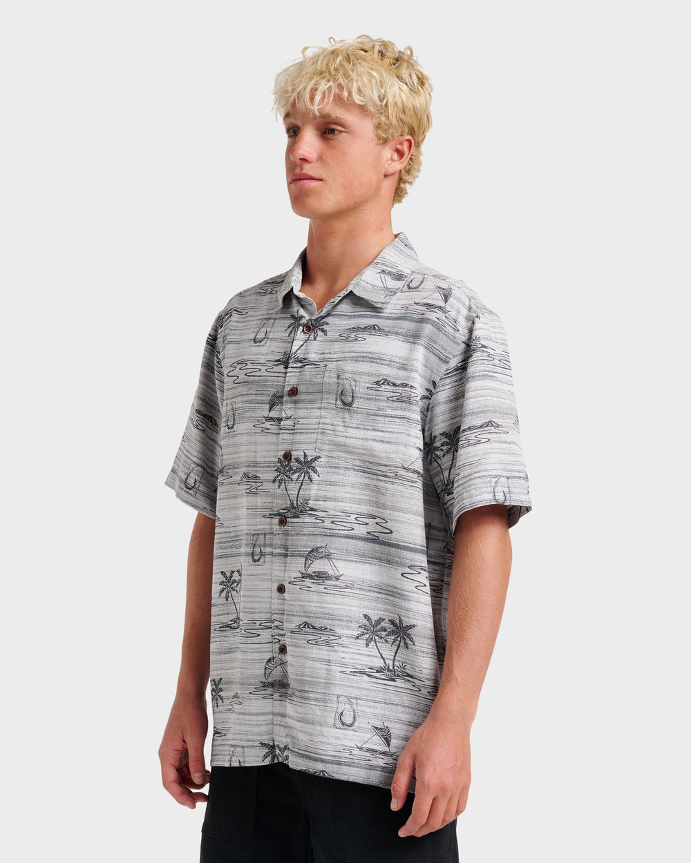 Waterman Island Daze Short Sleeve Shirt - Phantom