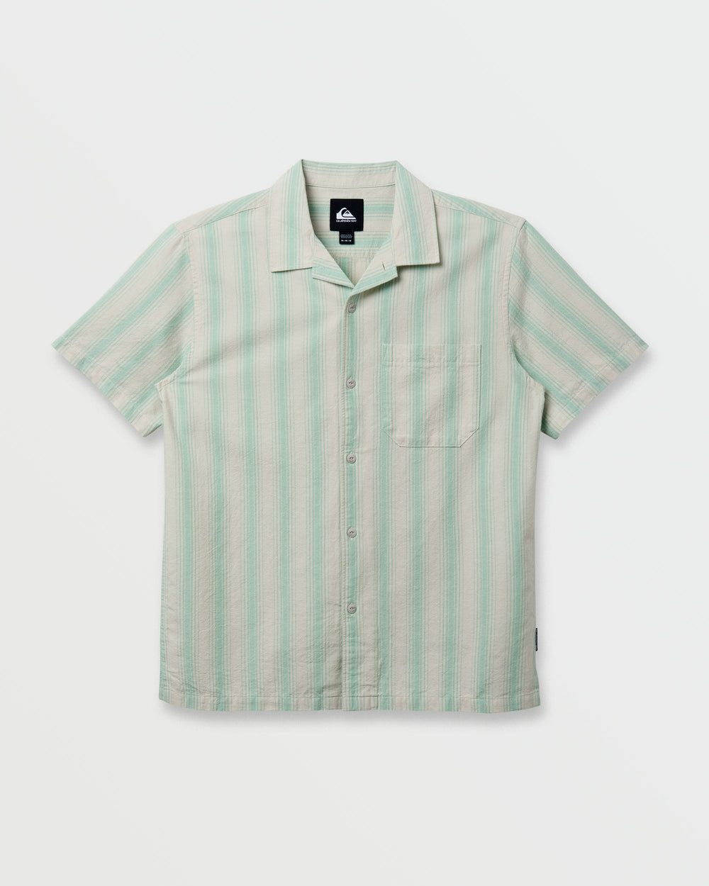 Oxford Stripe Casual Short Sleeve Shirt - Moonstruck