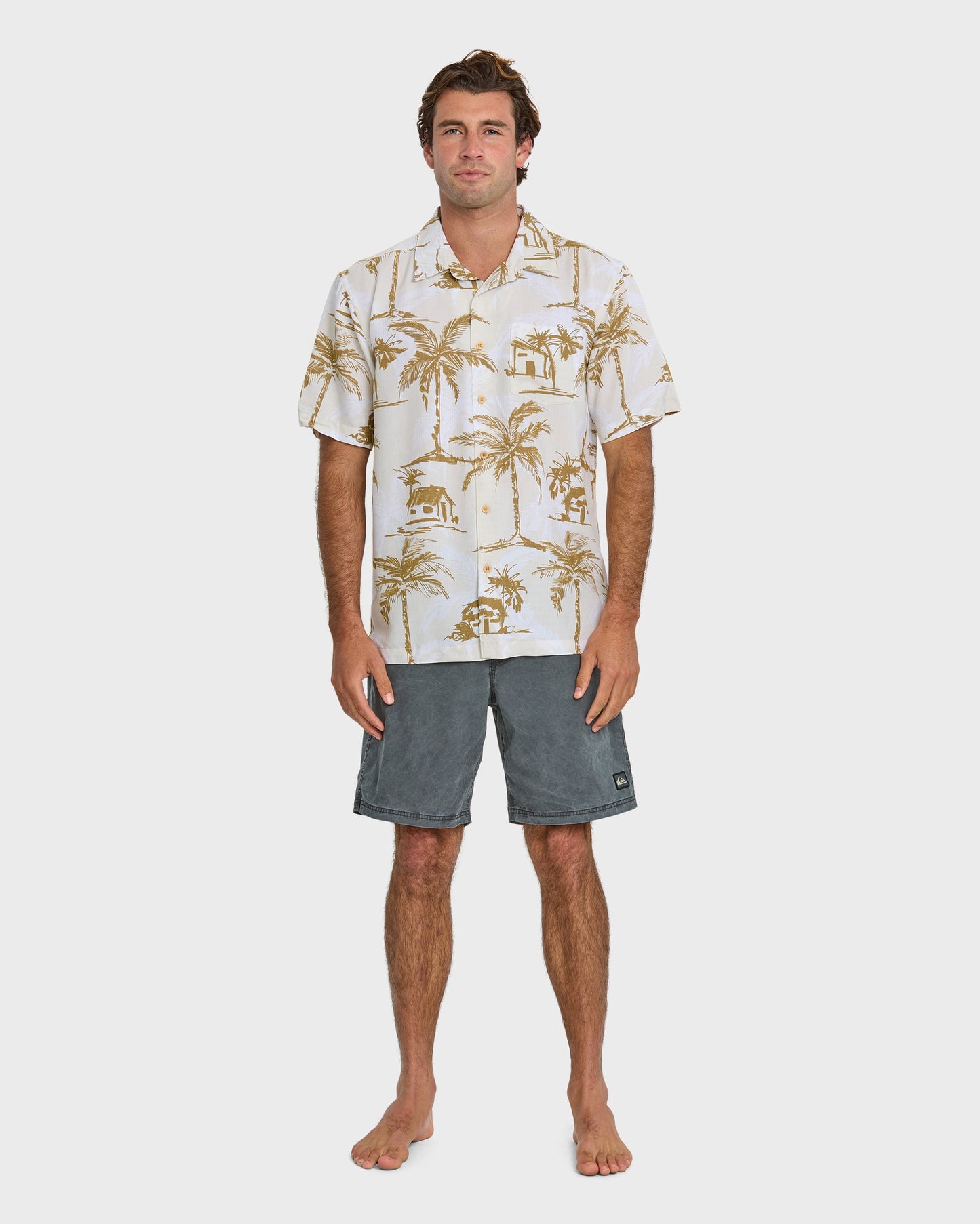 Waterman Off The Grid Shirt - Bone White
