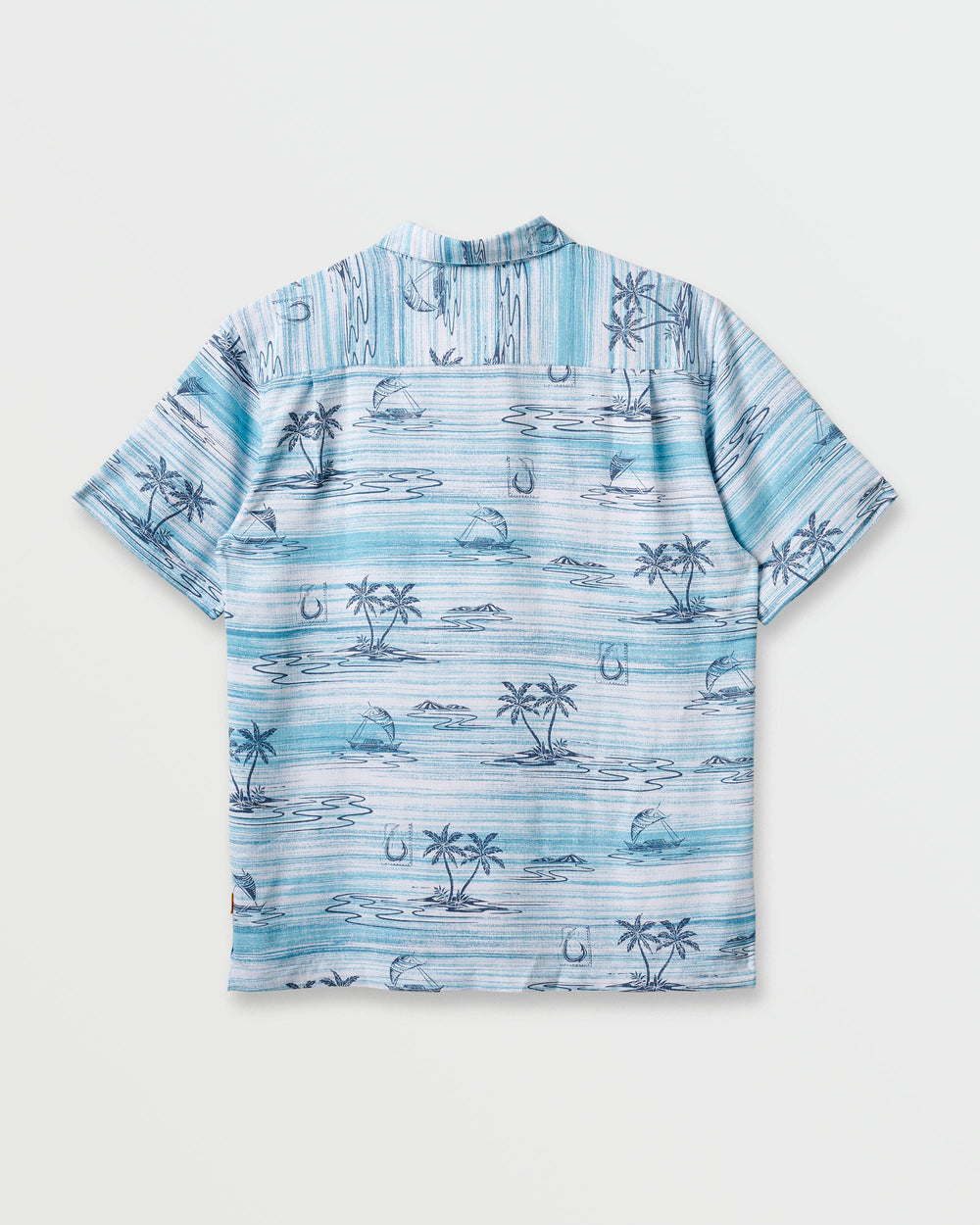 Waterman Island Daze Short Sleeve Shirt - Aqua Sea