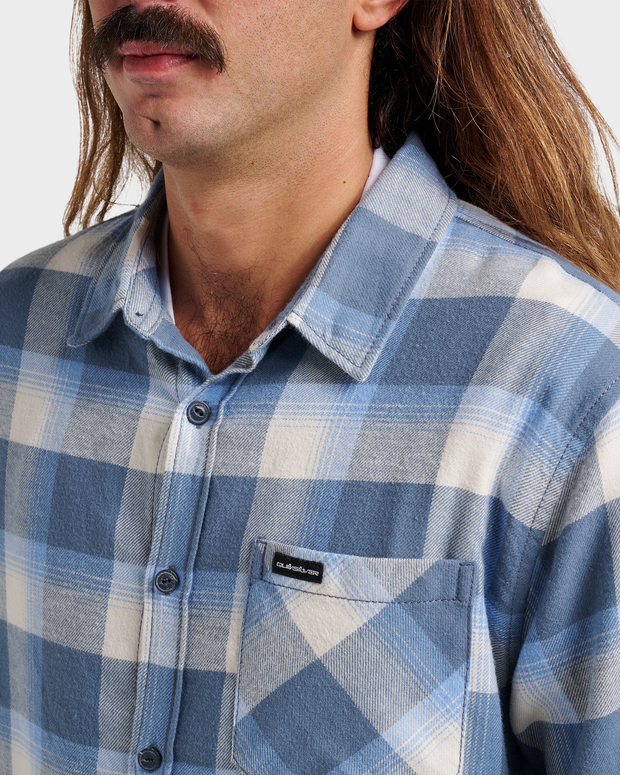 Penmar Check Flannel Shirt - China Blue