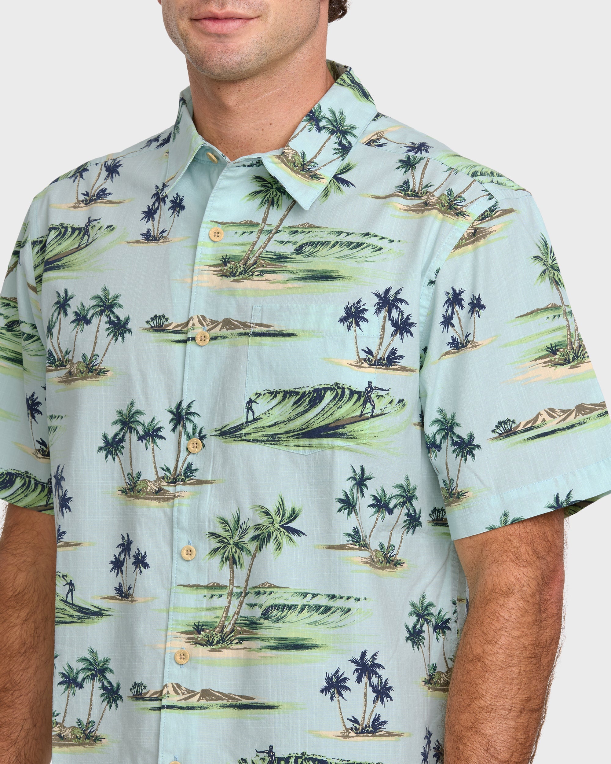 Waterman Day Dreamin' Shirt - Cool Blue