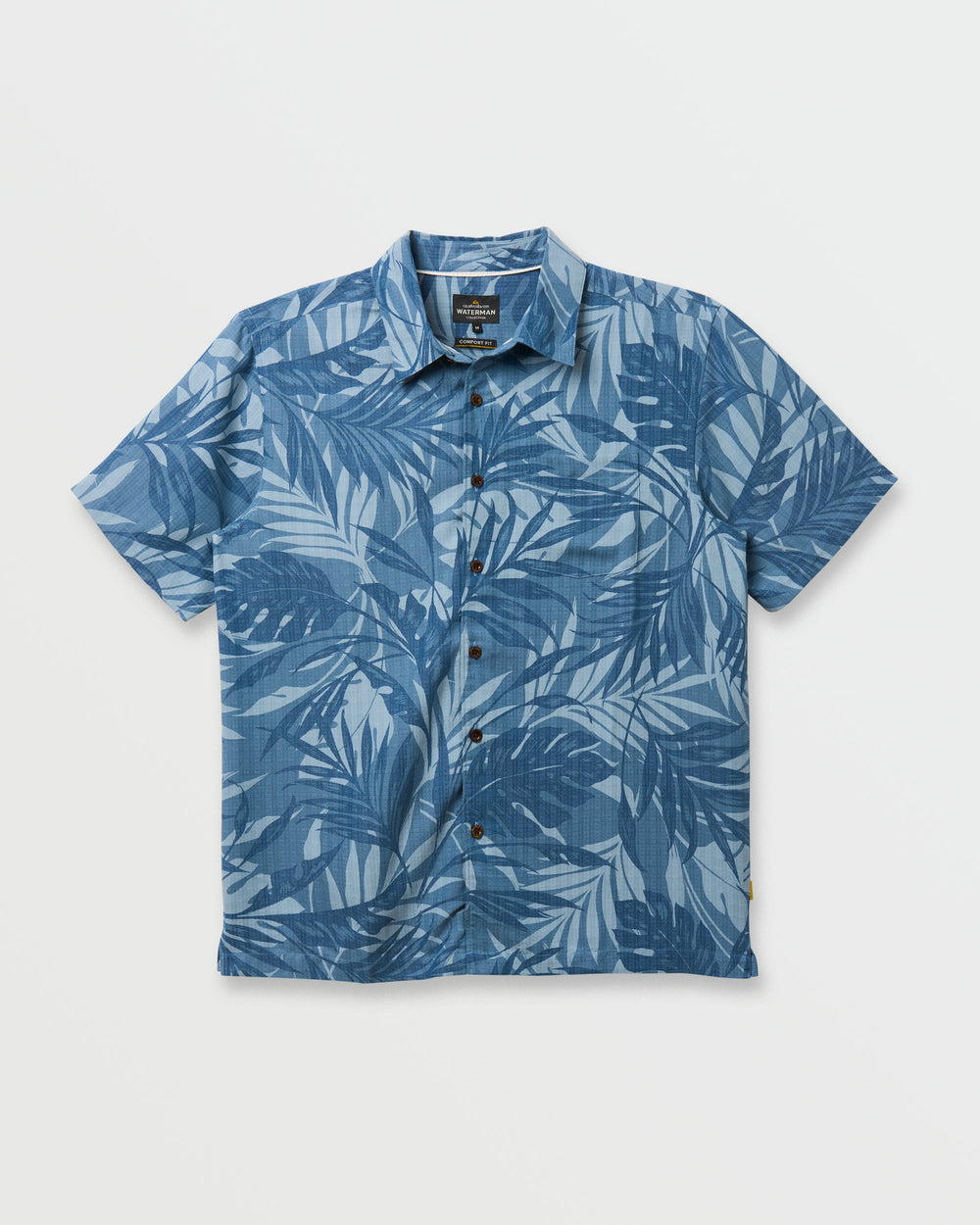Waterman Botanical Short Sleeve Shirt - Midnight Navy