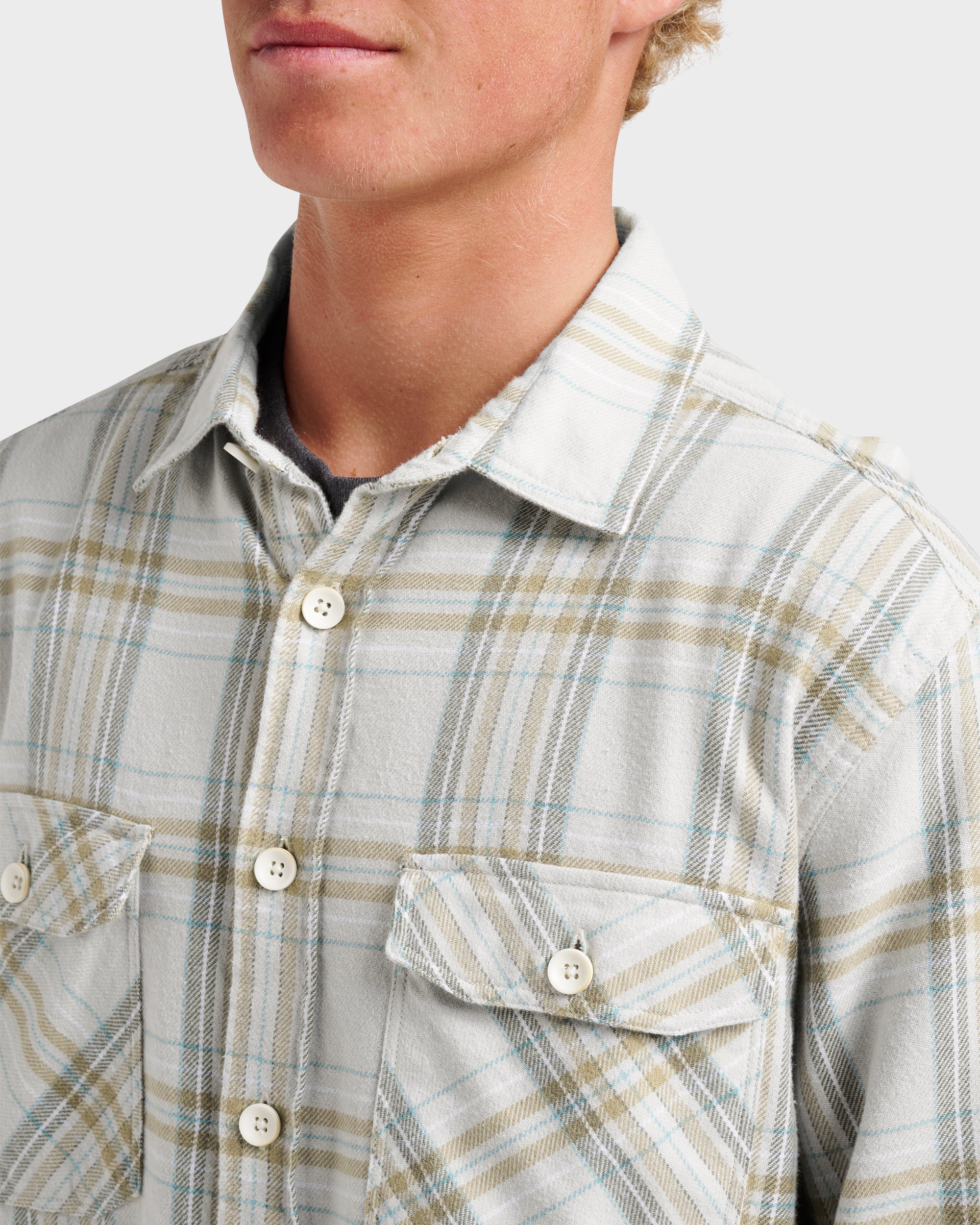 Waterman Bodie Flannel Shirt - Moonbeam