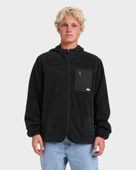 Reversible Zip Hoodie - Black